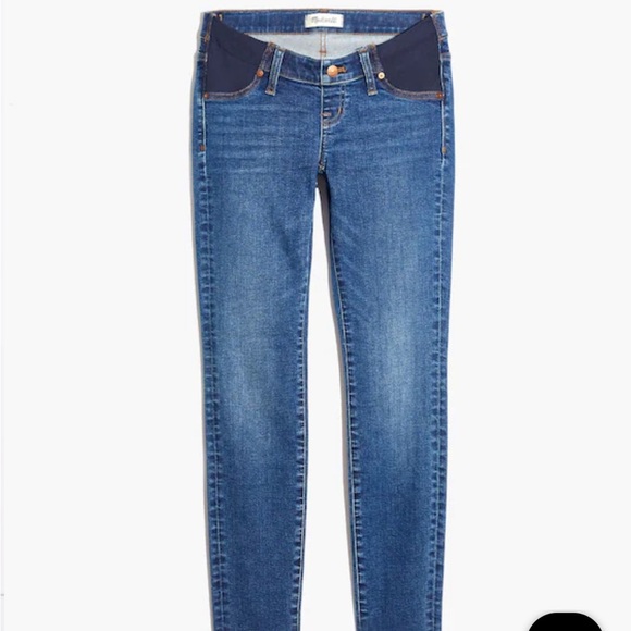 MADEWELL | Maternity Side-Panel Skinny Jeans in Wendover Wash: Adjustable - Picture 6 of 11